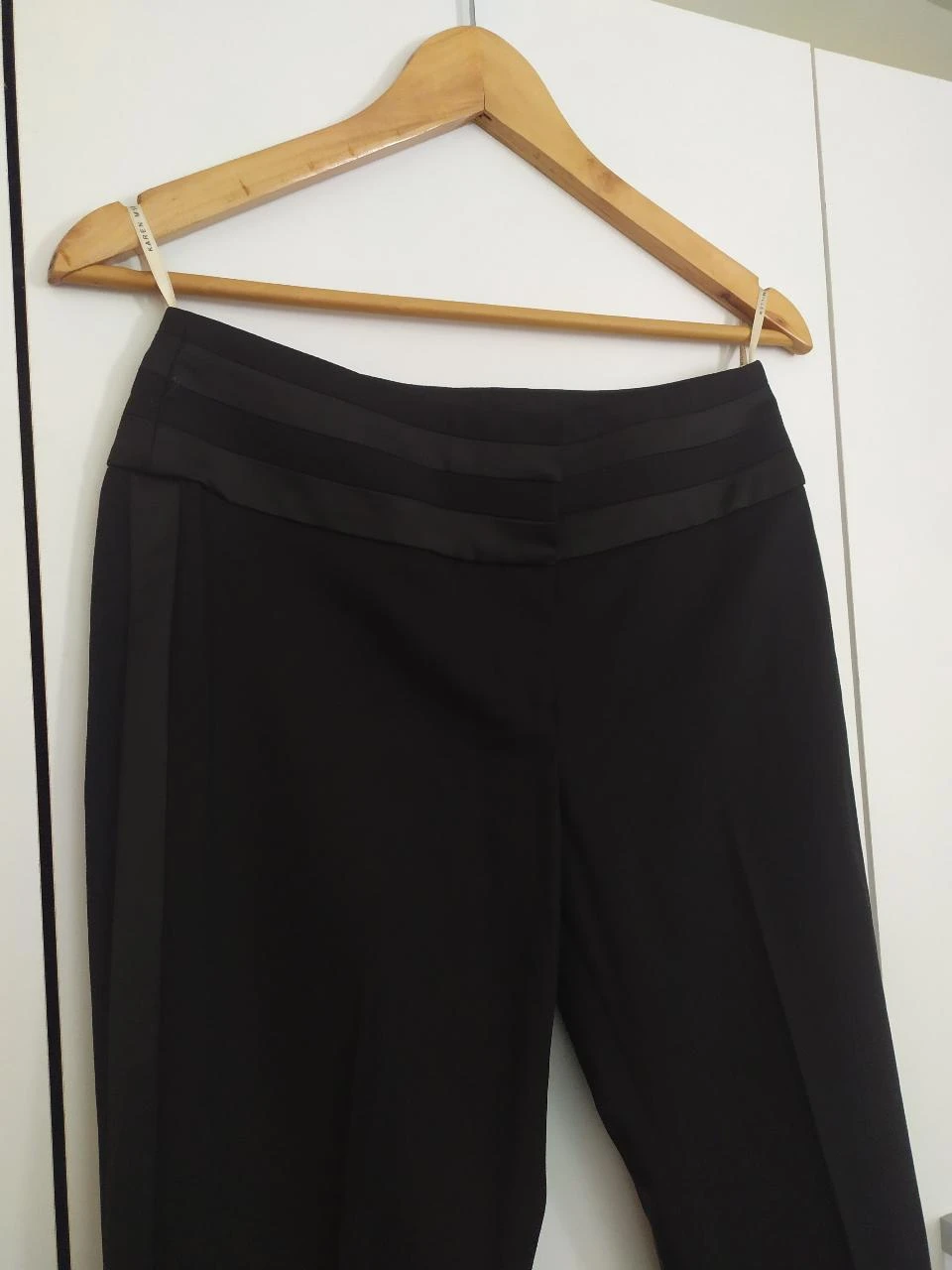 Karen Millen Pantalon Capri Élégant en Laine Noir UK8 EU36 Neuf – photo 5